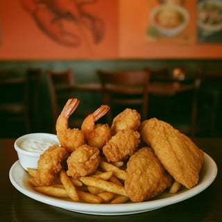 F56. Seafood Combo Fried Platter